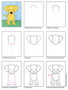 hund labrador welpen zeichnen artprojectforkids by kathy barbro dog drawing for kids kids