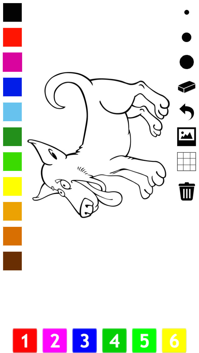 screenshot 7 for dog coloring book for little children learn to draw and color
