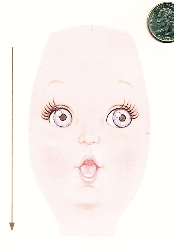 doll face transfers pattern doll face pattern