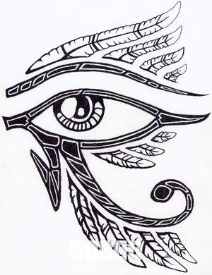 egyptian horus eye tattoo design idea