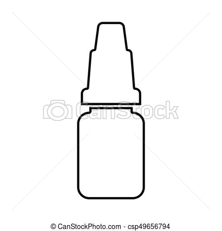 eye drops black color icon csp49656794