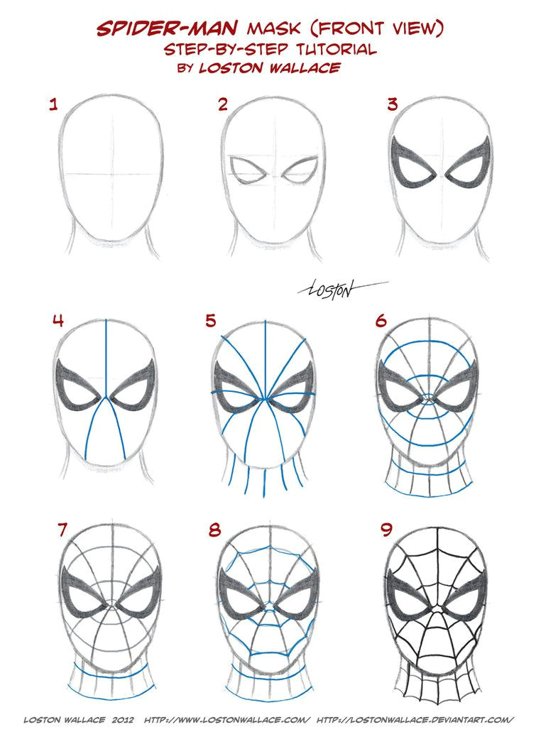 spider man s mask tutorial by lostonwallace on deviantart