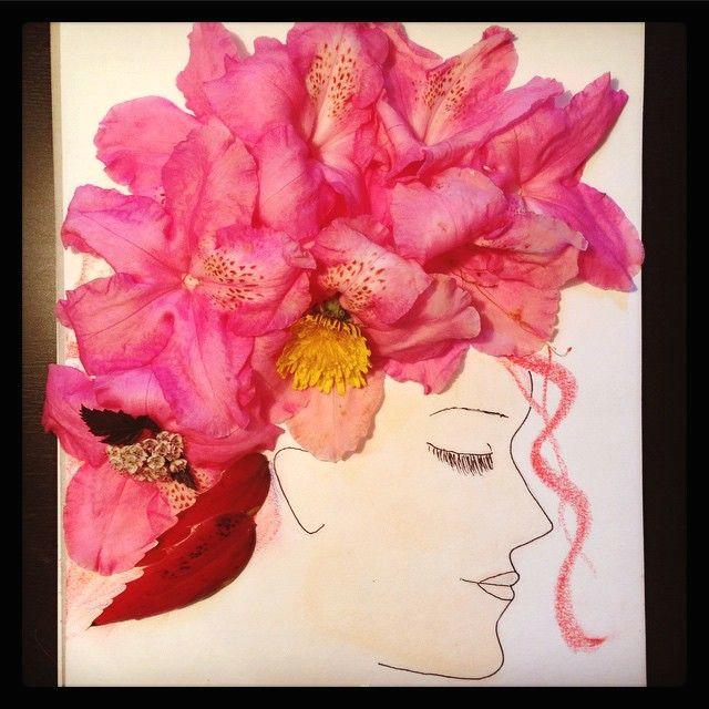 inspiration floral inspirationfliral art flower girl pink illustration illustrator artwork drawing sketch women free creative imagination
