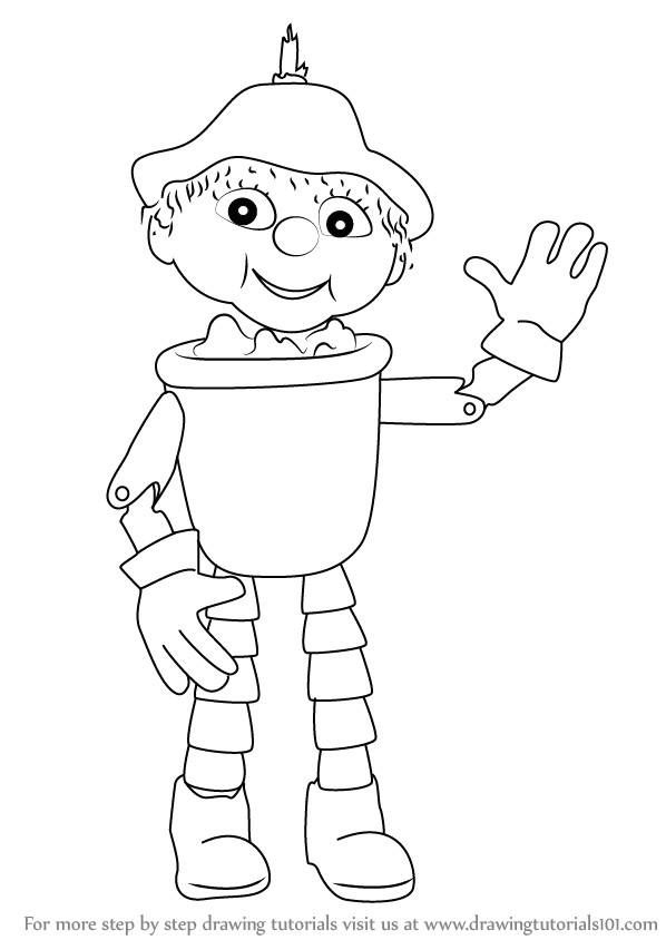 step by step drawing tutorial on how to draw bill from flower pot men
