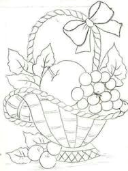 image result for how to draw a fruit basket