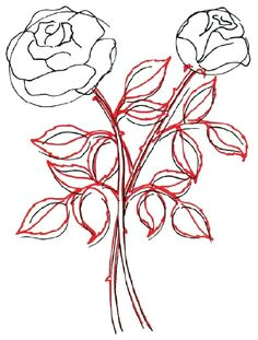 leaves and stems how to draw a rose in 5 steps howstuffworks