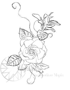 gardenia tattoo by smaragdia deviantart com on deviantart gardenia tattoo dope tattoos