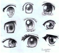 more anime eyes yayz but this time i decided to draw both female top and male bottom this was my first time drawing male eyes but i think they turned