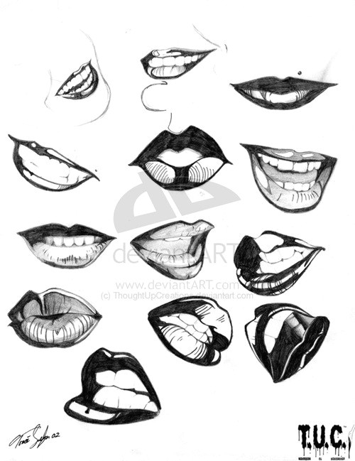 drawing art kissing girl sexy female women draw kiss lips woman teeth mouth biting lip reference