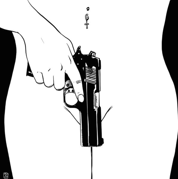 girl with a gun by giuseppe cristiano http giuseppecristiano tumblr com