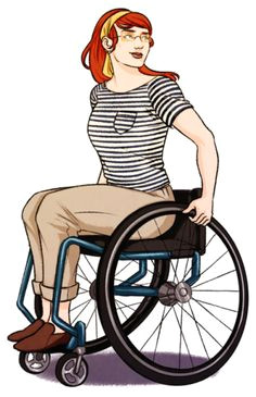 Drawing Of Girl In Wheelchair Art Illustrations with Prosthetics Wheelchairs