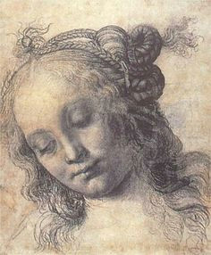 woman looking down by andrea del verrocchio https www artexperiencenyc