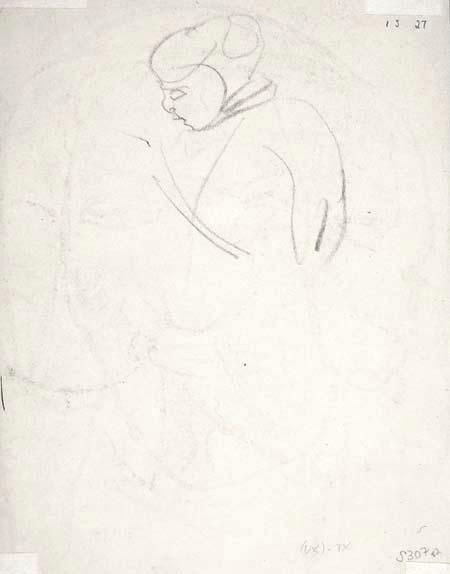 study of a woman by henri gaudier brzeska woman looking down looking for women