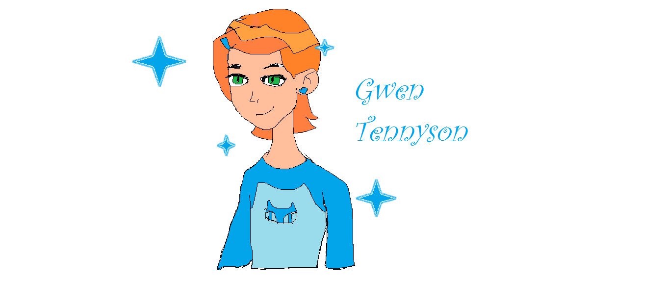 my computer drawing of gwen tennyson