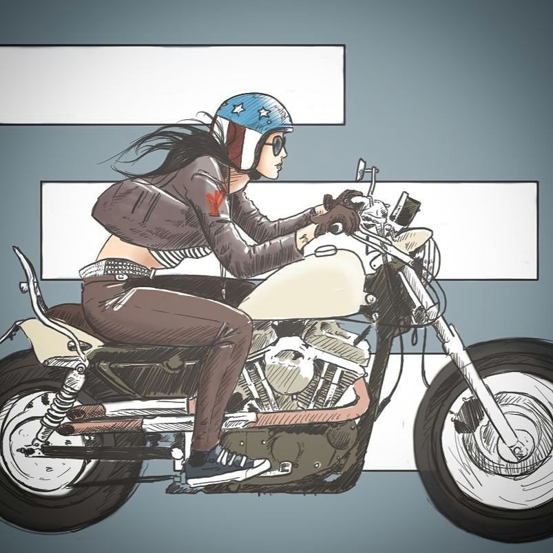 real motorcycle women starvin artist28 2