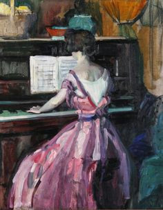 the musical arts a a music musician paintings mario carreno piano y violin piano