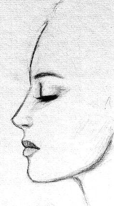 female face side profile drawing google search