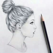 side view of a girl