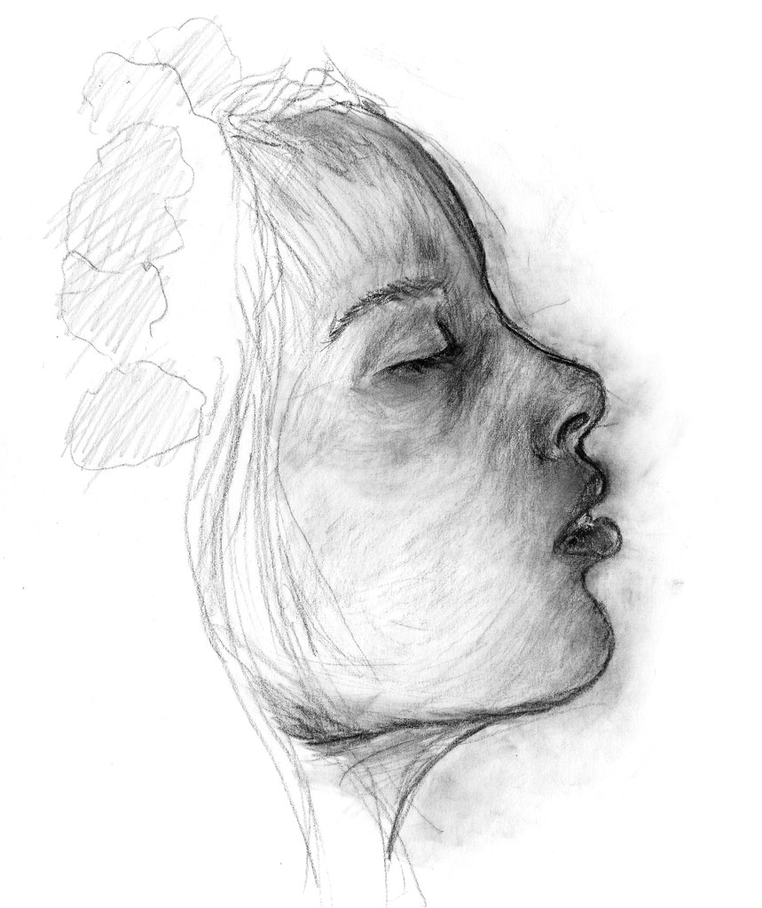 Drawing Of Girl Side View View Paintings Search Result at Paintingvalley Com