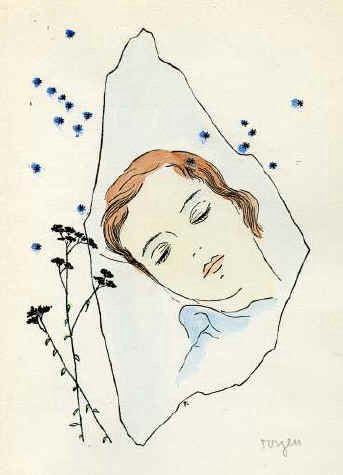 Drawing Of Girl Sleeping A Girl Sleeping Under the Stars toyen 1944 Art We Like