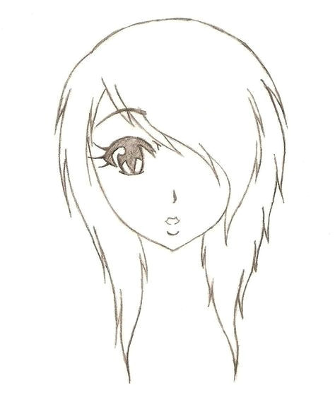 anime emo girl easy emo anime drawings pictures anime