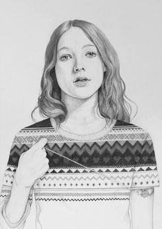 looking for inspiring black and white portrait ideas for my drawing class like this one