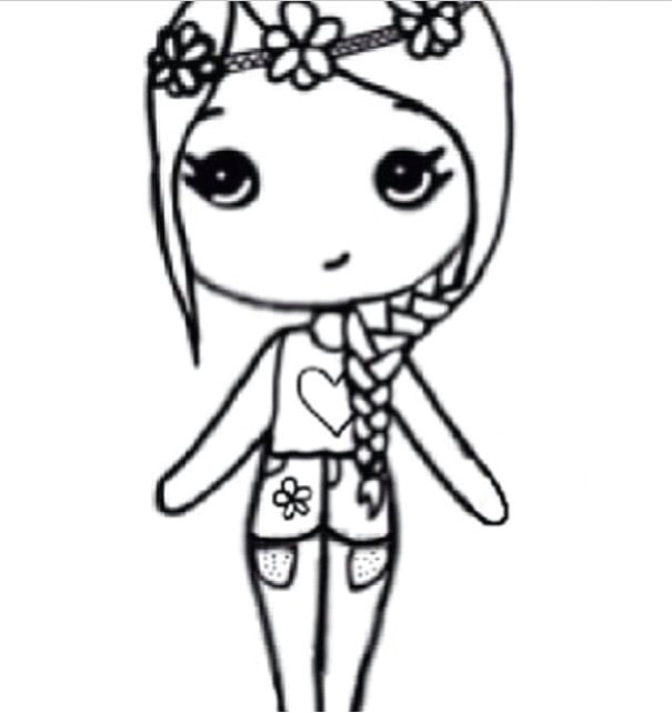 girl drawing template at getdrawings com free for personal use
