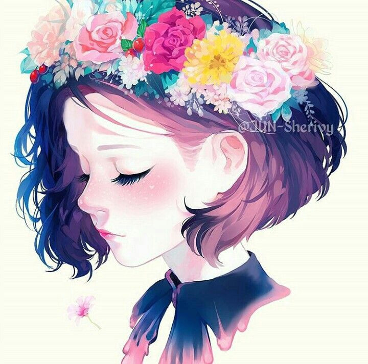 flower crown drawing flower design drawing pretty girl drawing little girl drawing