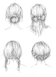 how to draw a ponytail from the front google search