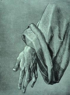 albrecht durer study of the left hand of an apostle for the heller altar circa 1508 figure drawingpainting drawingcroquismichelangelodrawing