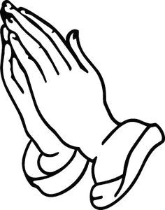an outline of praying hands can be used in different types of arts depending with the message wanting to be conveyed