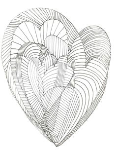 hearts abstract doodle zentangle coloring pages colouring adult detailed advanced printable kleuren voor volwassenen coloriage pour adulte anti stress