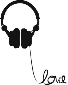 headphone love wire wall art decal decorate any room with the headphones love wire wall art decal all wall decals are made from interior safe