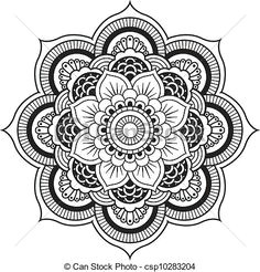 vectors of henna flower mandala vector designs henna mehndi flower csp8528263