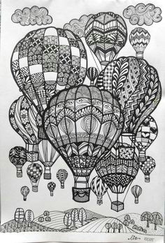 hot air balloons doodle art art drawings hot air balloon drawings air balloon tattoo