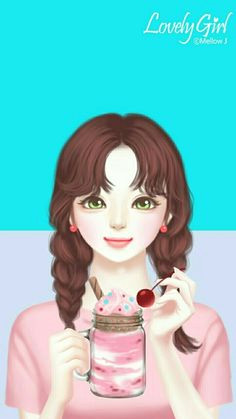 nor syafiqah korean illustration cute drawings girl drawings kawaii cute girl