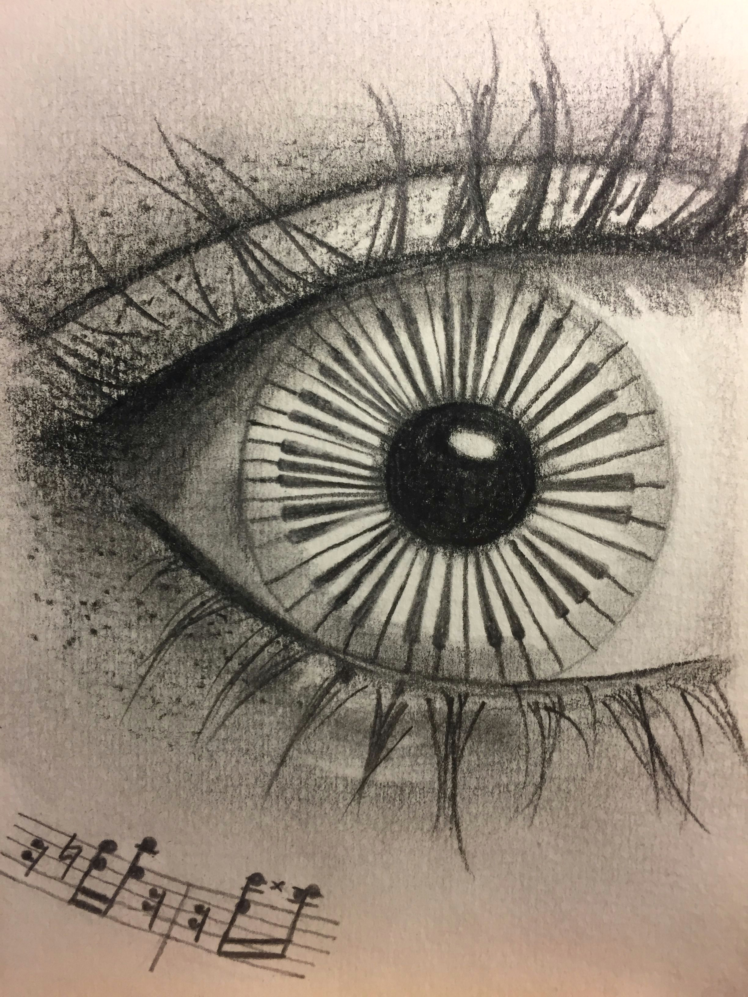 musical eye sketch