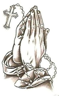 clip art hand with a rosary praying hands with rosary and cross for god cliparts and coloring