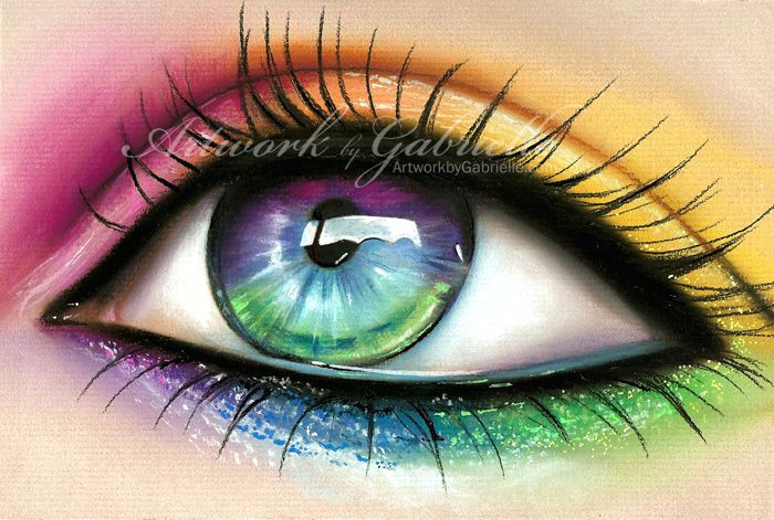 rainbow eye by gabbyd70 on deviantart