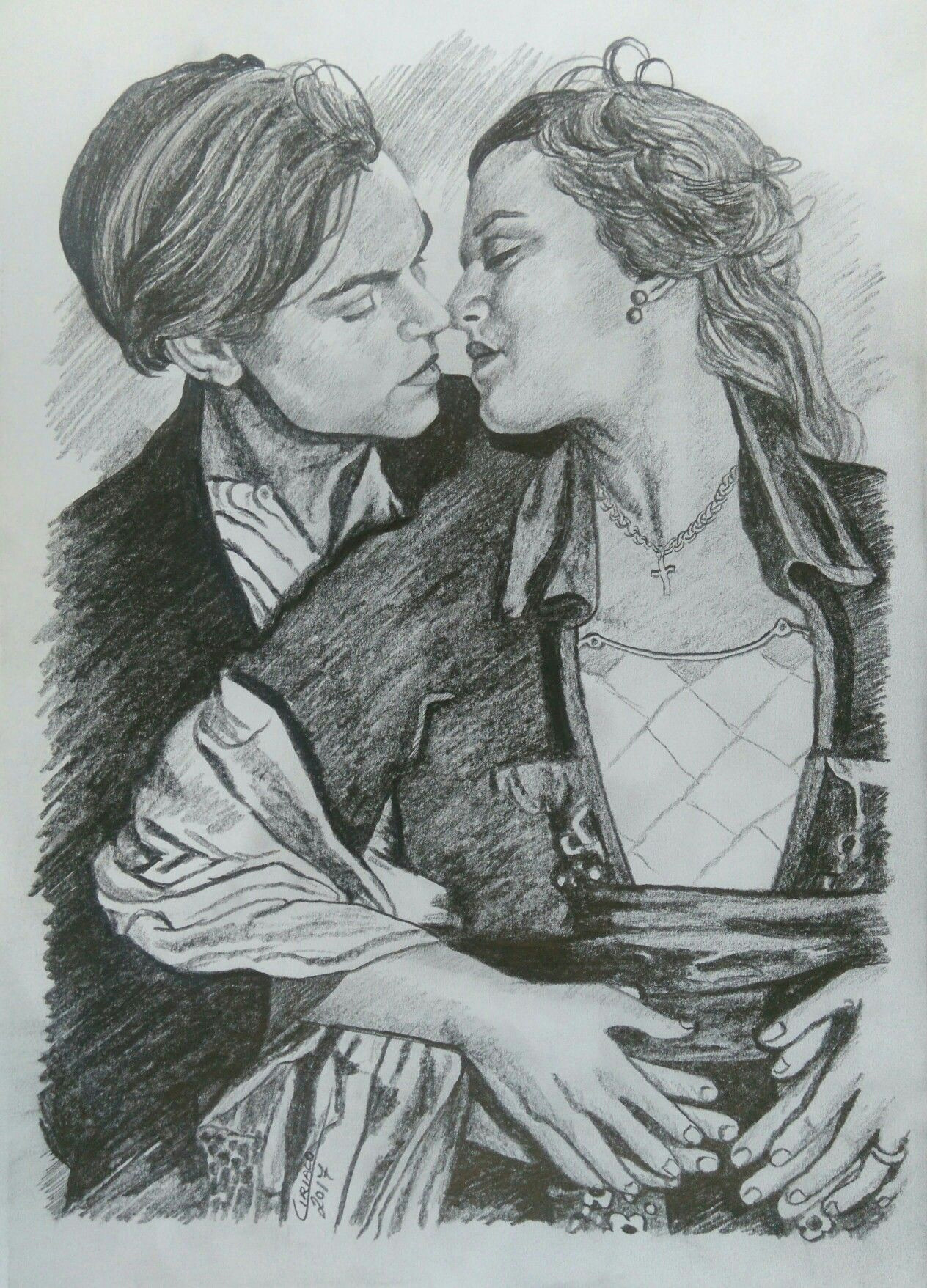 Drawing Of Rose and Jack Jack E Rose Drawings Art Titanic Drawings Titanic Art