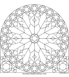 don t eat the paste rose window at st denis to color mandala