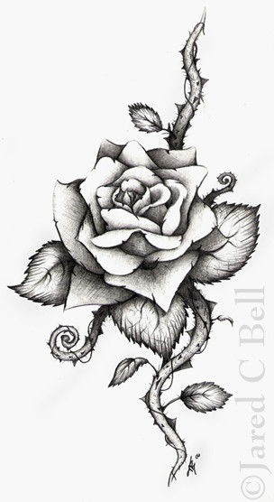 rose tattoo drawings and designs media art photography category traditional art drawing styles
