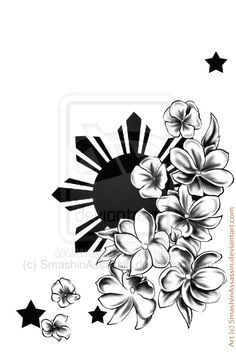 filipino sun and flower tattoo google search