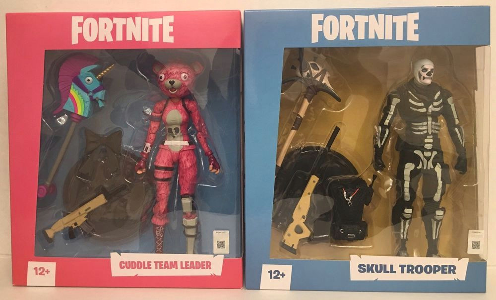 fortnite skull trooper amp cuddle team leader 7 inch action figure mcfarlane newd