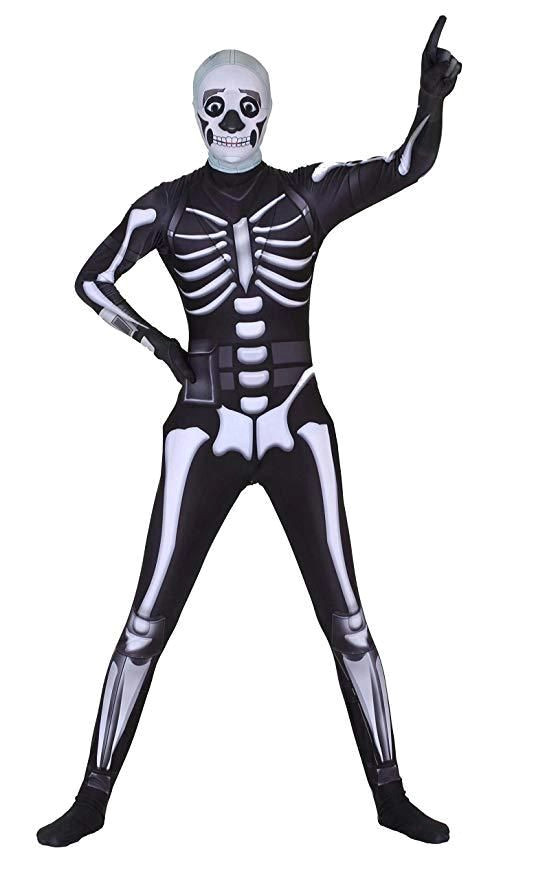 halloween costume fortnite battleroyale skull trooper skin multiple sizes