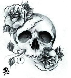 skull with roses pretty skull tattoos beautiful tattoos feminine skull tattoos skull tattoo