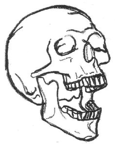 easy skull easy skull drawings gothic drawings simple skull drawing skull sketch