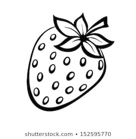vector monochrome illustration of strawberries logo many similarities to the author s profile
