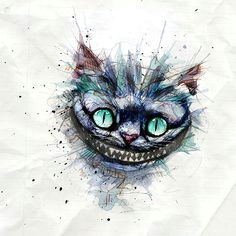 cheshire cat alice in wonderland art watercolor cat watercolor tattoo cheshire