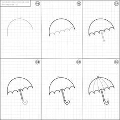 random things to draw on instagram how to draw an umbrella